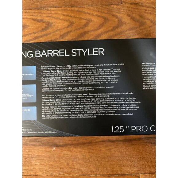 Bio Ionic Long Barrel 1.25” Styler Pro Curling Iron - Picture 6 of 7
